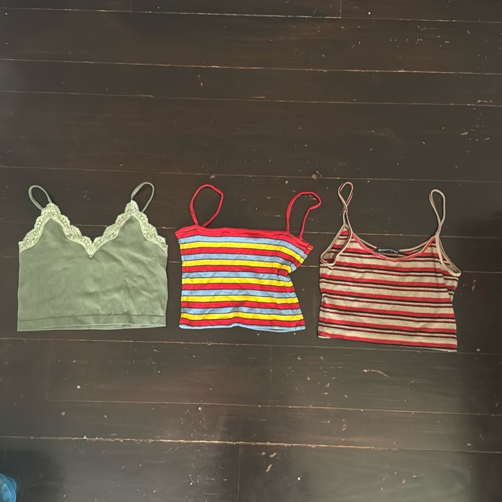 3 Brandy Melville Crop Tops Women's size S